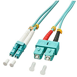 Lindy 46393 Câble Ethernet Fibre optique Duplex LC/SC OM3 5 m Bleu