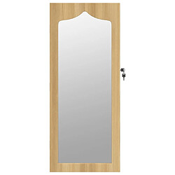 Avis vidaXL Armoire à bijoux avec miroir murale 37,5x10x90 cm