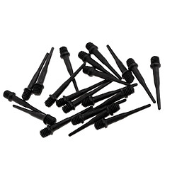 Pointe en nylon souple 20 pièces de rechange pour dart électronique 25mm noir pas cher