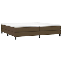 Avis Maison Chic Lit adulte- Lit + matelas,Sommier à lattes de lit avec matelas Marron foncé 200x200 cm -GKD71674