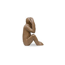 Avis ICONIK INTERIOR Figurine Décorative Design - Singe Sourd - Sapiens Marron