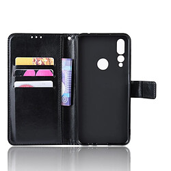 Acheter Wewoo Housse Coque en cuir à rabat horizontal Retro Crazy Horse Texture pour Lenovo Z5Savec porte-cartes et emplacements cartes et cadre photo Noir