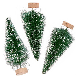 Rico Sapins verts avec neige - 7 cm 3 cps