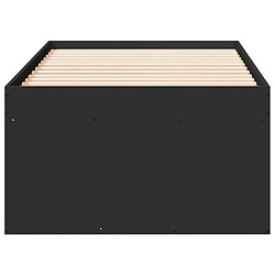 Maison Chic Lit d'appoint | Lit de jour | Lit de repos avec tiroirs noir 100x200 cm bois d'ingénierie -GKD24593 pas cher