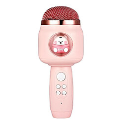 Yonis Microphone Enfant Bluetooth Sans Fil Rose