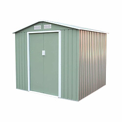 Abri de Jardin en Métal Gardiun Sunderland 4,07 m² Extérieur 213x191x195 cm Acier Galvanisé Vert Clair