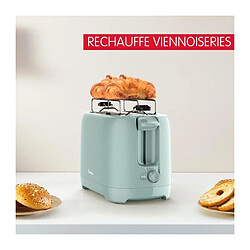 Acheter MOULINEX Grille-pain 2 fentes, 7 niveaux de dorage, Réchauffe viennoiseries, Fentes larges, Poignée surélévation, Morning LT