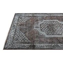 Avis Vidal Tapis de laine 206x117 gris Ultra Vintage