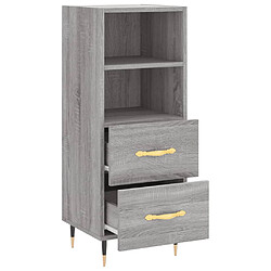 Acheter vidaXL Buffet Sonoma gris 34,5x34x90 cm Bois d'ingénierie