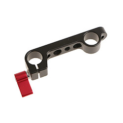 Support de fixation de tige double 15mm pour support de caméra système 1/4 ""u0026 3/8"" rouge