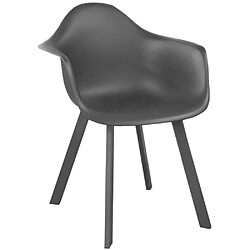 Avis PROLOISIRS Fauteuils de jardin Jato (Lot de 2) - Gris anthracite