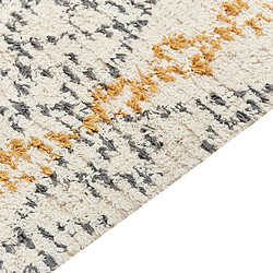 Avis Beliani Tapis en coton 80 x 150 cm beige et jaune KADAPA