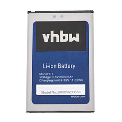 vhbw batterie compatible avec HomTom S7 smartphone (2900mAh, 3.8V, Li-Ion)