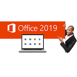 Microsoft OFFICE 2019 PRO PLUS Version Numérique (Sans support Physique) = Clé 1PC + Notice Envoi par Mail