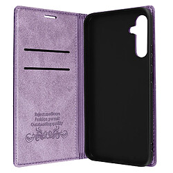 Avizar Housse Folio pour Samsung A34 Portefeuille Support Clapet Magnétique Violet