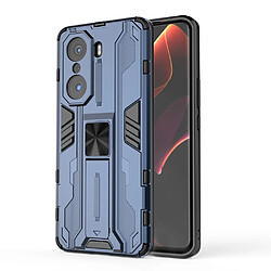 Coque en TPU antichoc avec béquille bleu pour votre Honor 60 Pro