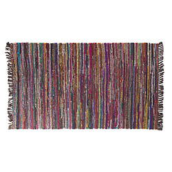 Acheter Beliani Tapis en coton multicolore foncé 160 x 230 cm DANCA