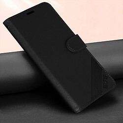 Acheter Avizar Étui Folio Vivo V23 5G Portefeuille et Support Vidéo Effet Cuir Lisse noir