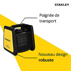 Avis Chauffage électrique pour chantier CÉRAMIQUE PRO 1800W - Fusible de sécurité - 2 positions de chauffe - STANLEY