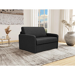 Vente-Unique Fauteuil convertible express en tissu gris anthracite - Couchage 70 cm - NADOA