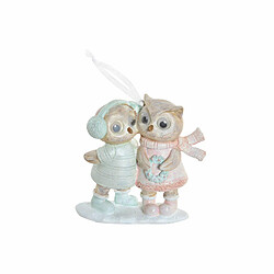 Figurine Décorative DKD Home Decor Résine Hibou (9 x 4.5 x 9 cm)