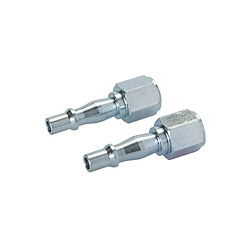 Silverline 2 coupleurs baïonnette/filetage femelle 1/4"" BSP tuyau air comprimé