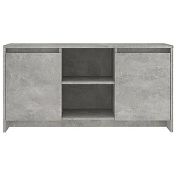 Avis Maison Chic Meuble TV scandinave - Banc TV pour salon Gris béton 102x37,5x52,5 cm Aggloméré -MN79856