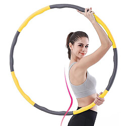 Universal Cercle de fitness pour la perte de poids et le massage, 8 cercles amovibles adaptés (gris jaune)