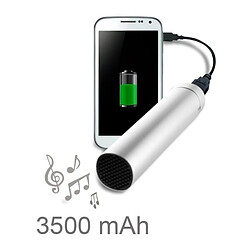 Totalcadeau Chargeur de batterie smartphone micro USB avec haut-parleur jack