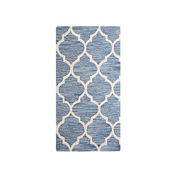 Acheter Beliani Tapis - Tapis en laine - Tapis fait à la main - Tapis bleu clair - 80x150 cm - YALOVA