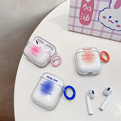 Avis GUPBOO Airpods Coque Housse Étui Protecteur Compatible pour AirPods1/2-Lettres anglaises dégradées japonaises et coréennes transparentes