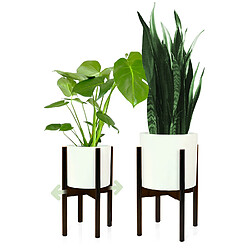 Avis Porte-plantes - Blumfeldt Deventer - Pour pots de 20,3-30,5 cm Ø - 2 hauteurs - 30 x 38 x 30 cm - Noir