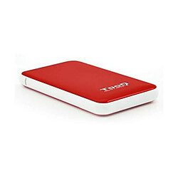 Boîtier Externe TooQ TQE-2528R 2,5" SATA USB 3.1 Rouge