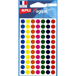 Gommettes transparentes Rond Ø 8 mm x 385 - Apli Agipa