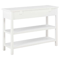 Avis vidaXL Buffet Blanc 110x35x80 cm MDF