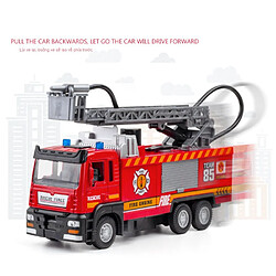 Avis Universal Émulation haute 1: 32 Jet d'eau Véhicule de pompiers en alliage avec musique légère Retour de chariot Jouets cadeaux pour enfants | Voitures jouets moulées sous pression(Rouge)