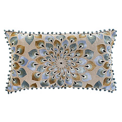 Coussin DKD Home Decor Beige Bleu (36 x 15 x 60 cm)