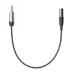 Câble De Transfert Audio Stéréo D'appareil Photo TRS Mâle De 3,5 Mm Au Câble XLR Noir 0.3m