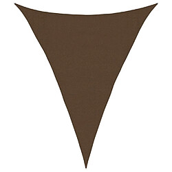 vidaXL Voile d'ombrage 160 g/m² Marron 3x4x4 m PEHD