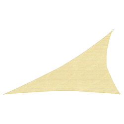 Helloshop26 Voile d'ombrage 160 g/m² PEHD 3 x 4 x 5 m beige 02_0008973