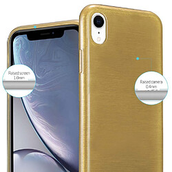 Cadorabo Coque iPhone XR Etui en Or pas cher