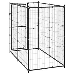 Acheter Helloshop26 Chenil extérieur cage enclos parc animaux chien d'extérieur pour chiens acier 110 x 220 x 180 cm 02_0000361