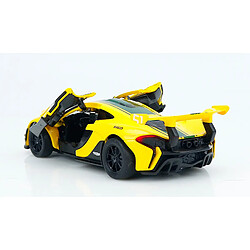 Avis Universal 1/32 alliage McLaren supercar modèle voiture jouet moulée sous pression simulation acoustique et lumineuse retrait voiture de sport jouet |(Jaune)