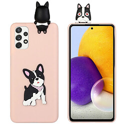 Coque en TPU antichoc, avec décoration de figurines 3D chien mignon pour votre Samsung Galaxy A53 5G