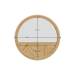 Rendez Vous Deco Miroir rond Bolio D40 cm