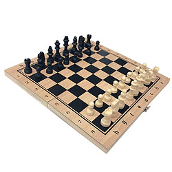 Avis Jeu de société 39x39cm de jeu de société d'échecs de voyage international se pliant en bois fait main