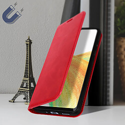 Avis Avizar Étui Folio Samsung Galaxy A33 Soft Touch Magnétique Support Vidéo rouge