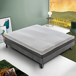 Materassi&Doghe Matelas à ressorts ensachés et à mémoire de forme avec 9 zones différenciées et déhoussable