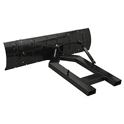 Acheter vidaXL Chasse-neige pour chariot élévateur 150x38 cm Noir