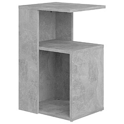 Maison Chic Table d'appoint | Table Basse Gris béton 36x30x56 cm Aggloméré -GKD27962